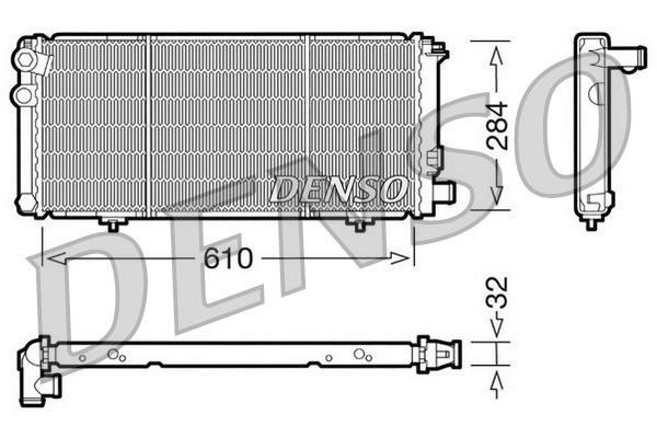 Su Radyatörü  DENSO DRM21010