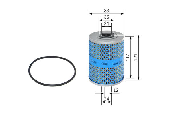 Yağ Filtresi  Mercedes S -Serisi 4 Kapı (BM 116)(09.1972->)  BOSCH 1 457 429 610