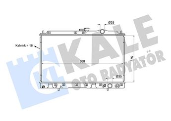 Su Radyatörü  KALE 363545  A2305000303 MB356527 MB660472 XB356527 XB356528