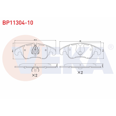 Fren Disk Balata Ön Ford Focus 3/4/5 Kapı (CB4)(2008->)  VEKA BP11304-10