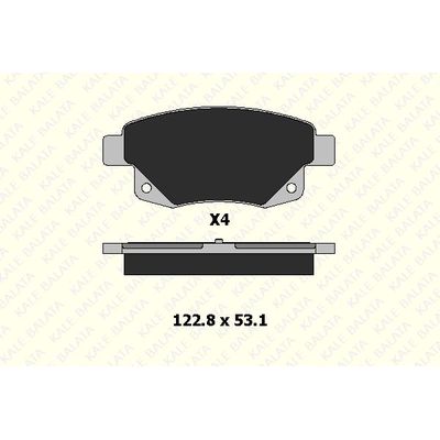 Fren Disk Balata Arka KALE BALATA 24486 170 04