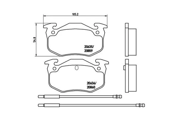 Fren Disk Balata Ön Citroen BX Break (09.1985->08.1988)  MAGNETI MARELLI 363700461029