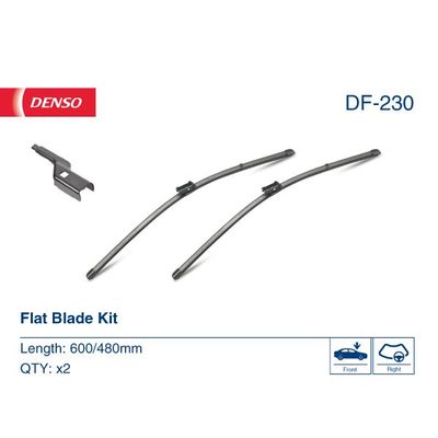 Silecek Süpürgesi Ön  600/480 mm - 24/19 inç DENSO DF-230
