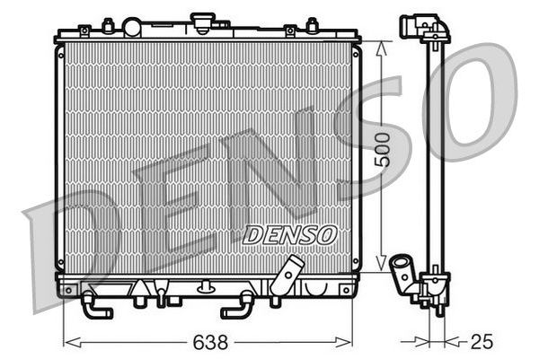 Su Radyatörü  DENSO DRM45016