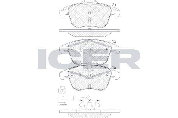 Fren Disk Balata Ön WONGA 271067