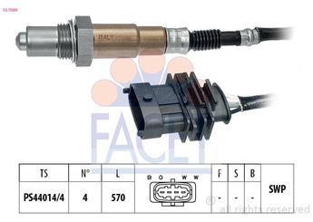 Oksijen (Lambda) Sensörü  FACET 10.7089  25327304 25 327 304 90543281 90 543 281 93189974 93 189 974 855341 8 55 341 855375 8 55 375 855523 8 55 523