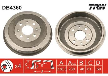 Kampana Arka Sağ ve Sol BRAXIS AD5033  51901443 55701380 55703043 51901444 55704058 568270 05 68 270 5 68 270
