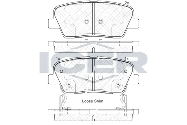 Fren Disk Balata Arka Hyundai Grand Santa Fe (NC)(2013->)  SWAPP 44373