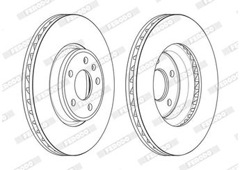 Fren Disk Ayna Ön Sağ ve Sol FERODO DDF2596C-1  8W0615301H 80A615301 80A615301E 8W0615301AA