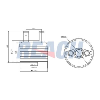 Motor Yağ Soğutucu  Volkswagen Golf V Variant (1K5)(05.2007->2009)  BROM VW5016