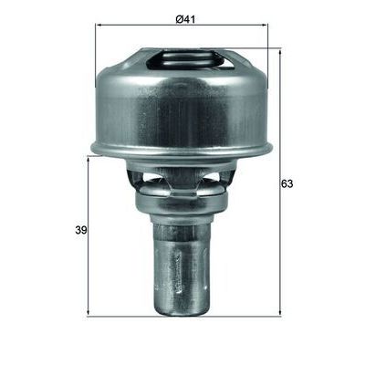 Termostat  Renault R 19 (B/C/L53)(05.1992->)  MAHLE TX 174 86