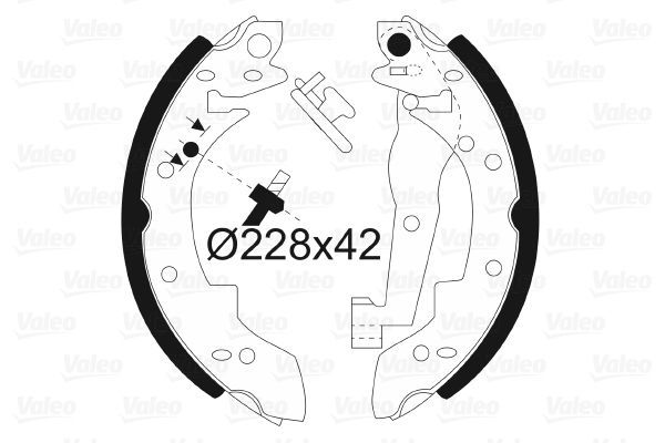 Fren Pabuçlu Balata Arka BMW 3 Serisi Sedan/Coupe (E30)(1982->)  VALEO 562074