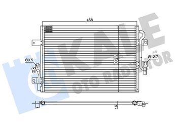 Klima Radyatörü  MGA 82446  46803403 46826682 46826683 K46803403 K46826682