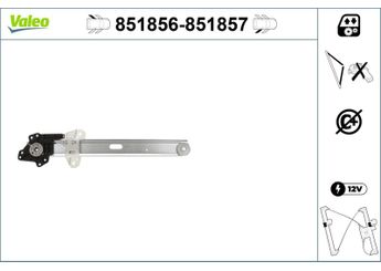 Cam Krikosu Arka Sol VALEO 851856  72750T0LM01 72750T0TH01 72750-T0L-M01 72750-T0T-H01