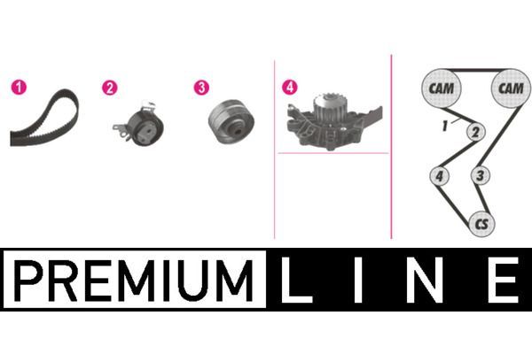 Devirdaim Su Pompası  Citroen Jumpy (11.2003->)  MAHLE CPK 46 000P