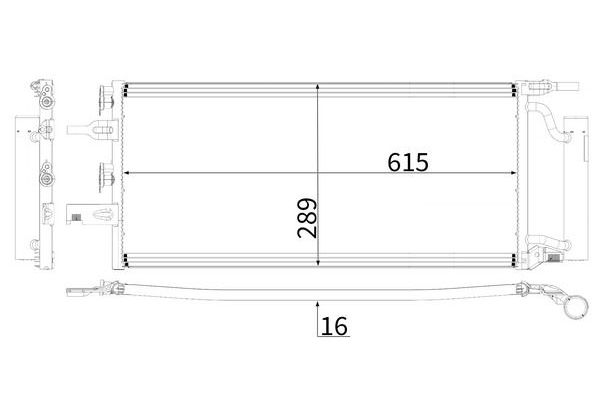Klima Radyatörü  BMW 2 Serisi Active Tourer (F45)(2014->)  MAHLE AC 893 000P
