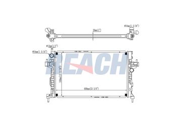 Su Radyatörü  MGA 87014  1300259 1300261 13100381 1310381 24466780 93177424 93177593