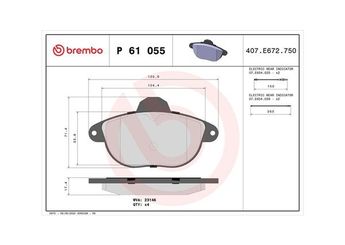 Fren Disk Balata Ön MAGNETI MARELLI 363700461061  1617281080 425133 425158 425293