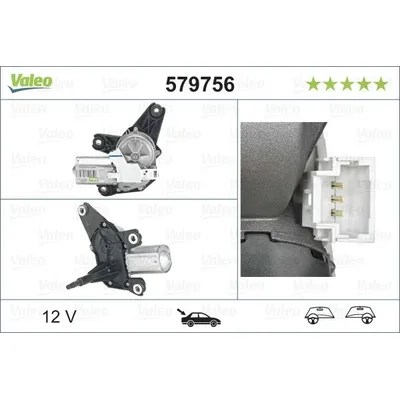 Silecek Mekanizma Motoru Arka Renault Scenic II (06.2003->)  VALEO 579756
