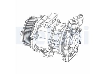 Klima Kompresörü  DELPHI CS20351  1730528 7C1119D629BA