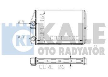 Kalorifer Radyatörü  FIAT ORJINAL 7364073  77364073 6448R0 6448.R0