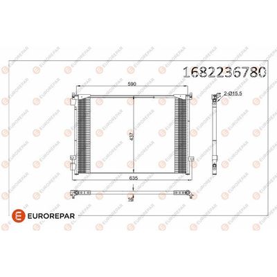 Klima Radyatörü  Opel Vivaro Kamyonet (07.2006->)  EUROREPAR 1682236780