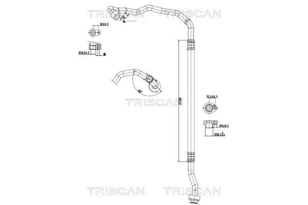 Klima Hortumu  Audi A3 Sportback (8VA)(09.2012->)  OPTIMUM 5Q0820743M