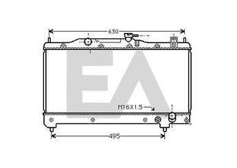 Su Radyatörü  MAHLE CR 2119 000S  16400 1640303180 1640003180 1153126 0115.3126 64783 64783A 8MK376718481 8MK 376 718-481 DRM50015