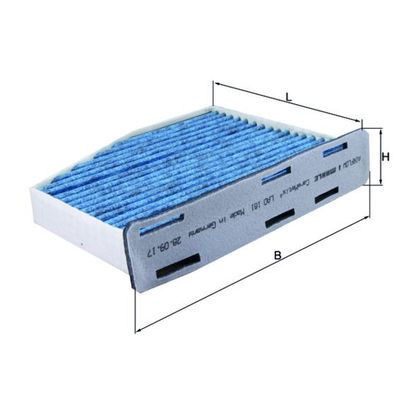 Polen Filtresi  Volkswagen Golf VI Cabriolet (517)(05.2011->2016)  MAHLE LAO 181