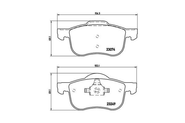 Fren Disk Balata Ön Volvo S80 Sedan (05.1998->)  MAGNETI MARELLI 363700486020