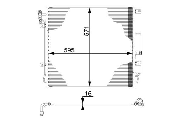 Klima Radyatörü  Land Rover Discovery (08.2004->)  MAHLE AC 759 000S