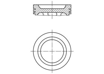 Piston (81.50MM-0.50)  MAHLE 021 83 01  7701641261 7701623372 7701641259