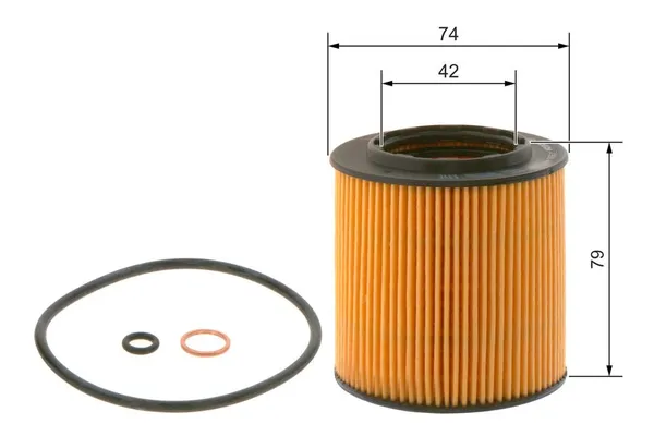 Yağ Filtresi  BMW M5 Serisi (E60)(2004->)  BOSCH 0 986 4B7 019