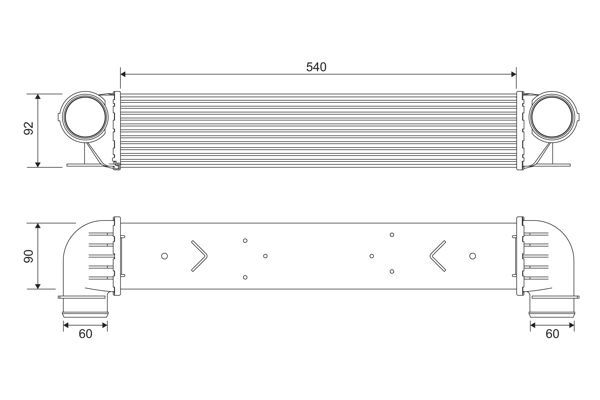 Turbo Radyatörü  BMW 5 Serisi Sedan (E39)(1995->)  VALEO 817877