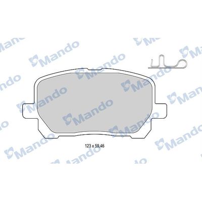 Fren Disk Balata Ön Toyota Avensis Verso (M20)(2001->)  MANDO MBF015865