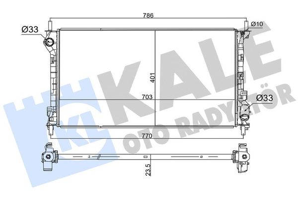 Su Radyatörü  Ford Transit Connect (TC7)(2002->)  KALE 0223311AB