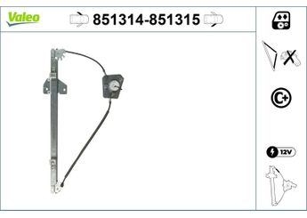 Cam Krikosu Ön Sol VALEO 851314  504356352 4416294 8200467971 8070100QAH 80701-00QAH 8070100QAJ 80701-00QAJ 93186237