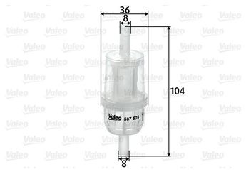 Yakıt Filtresi  VALEO 587524  450904060 6005701092 FF5705 893009 1178754 01178754 1178753 2027225 AL78988 AK078 AK07-8 AK078E AK07-8E AK078W AK07-8W 14772101 0014772101 14773301 0014773301 14774201 0014774201 14775601 0014775601 14776901 0014776901 A0014774201