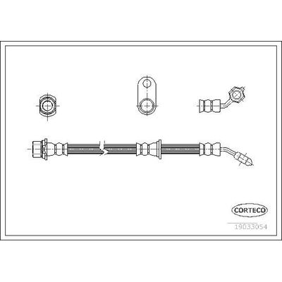 Fren Hortumu Ön Sol Toyota Avensis Combi SW (T22)(1998->)  MAHER 03894