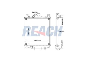 Su Radyatörü  ORİS BSZ037016  1770063B50 1770063B60 1770080E00 1770080E00000 1770080E00A00 17700-63B50 17700-63B60 17700-80E00 1770080
