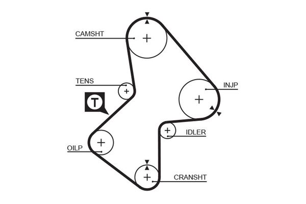 Triger Kayışı  Renault R 5 (B/C40)(1985->)  GATES 5051