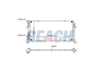 Su Radyatörü  BEHR CR 2057 000S  5Q0121251EC 5Q0121251EB