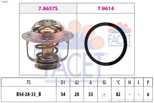 Termostat 82 °C  Nissan Pickup (D21)(09.1985->)  MGA 85104