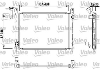 Su Radyatörü  VALEO 730406  2141077A00 21410-77A00