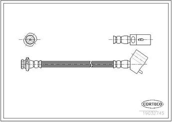 Fren Hortumu Ön Sağ veya Sol CORTECO 19032745  46203W1000 46203W2400 4621001F05 46210W1001