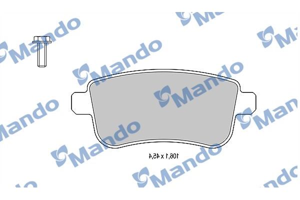 Fren Disk Balata Arka Renault Fluence (10.2009->)  MANDO MBF015253