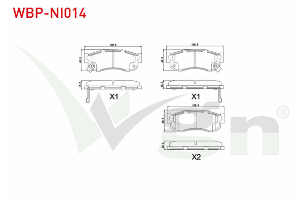 Fren Disk Balata Ön WGN WBP-NI014