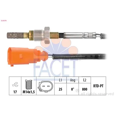 Egzoz Sıcaklık Sensörü  Audi A3 Cabriolet (8V7)(10.2013->)  KRAFTVOLL 05120046