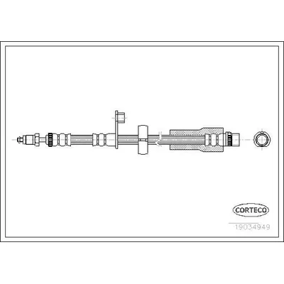 Fren Hortumu Ön Sağ veya Sol Citroen C3 Picasso (12.2008->)  BSG 70-730-030
