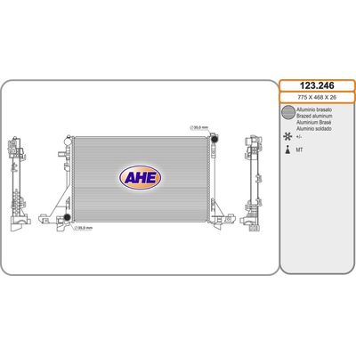 Su Radyatörü  Renault Master III Kamyonet / Şasi - Çift Kabin (06.2010->)  VALEO 733284